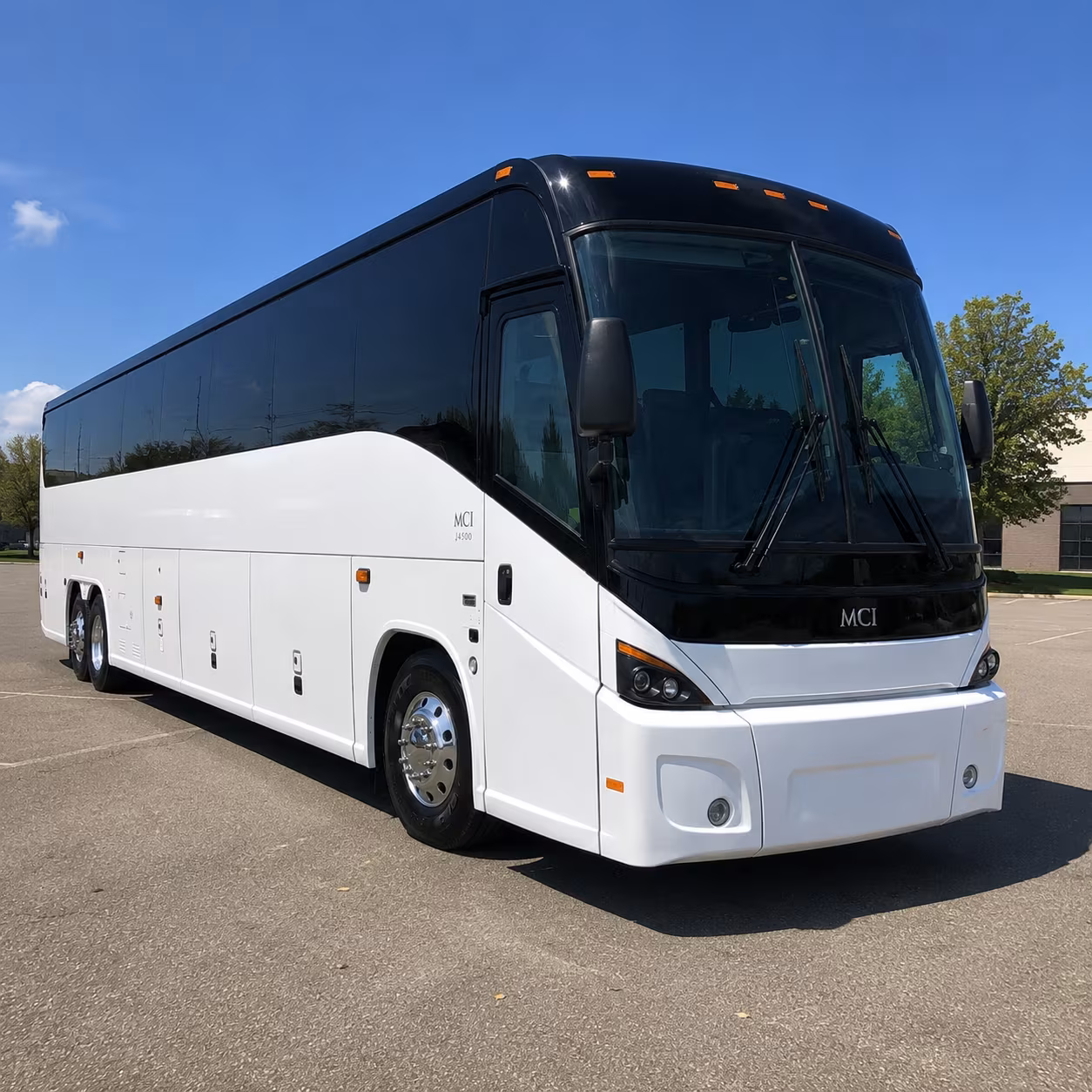 long beach charter bus services exterior