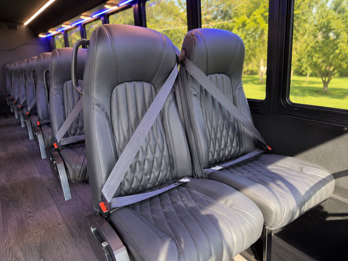 long beach sporting event transportation onboard seating
